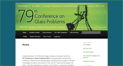 Desktop Screenshot of glassproblemsconference.org