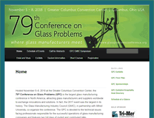 Tablet Screenshot of glassproblemsconference.org